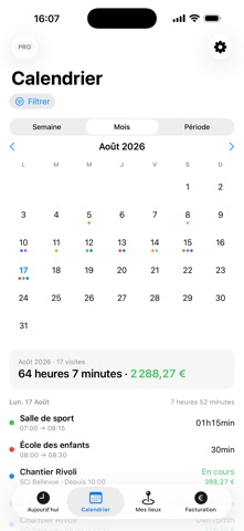 SurPlace : compteur d'heures Screenshot 2 of 7