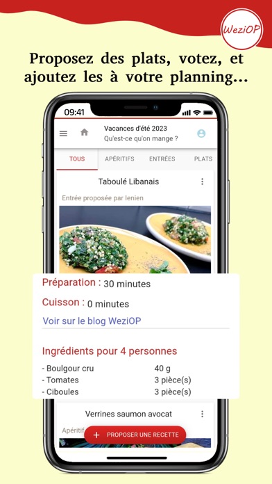 WeziOP: planifiez vos vacances Screenshot