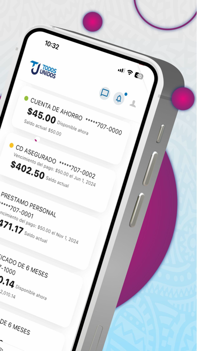 Todos Unidos Creado por CUTX iPhone screenshot 2 - Finance app