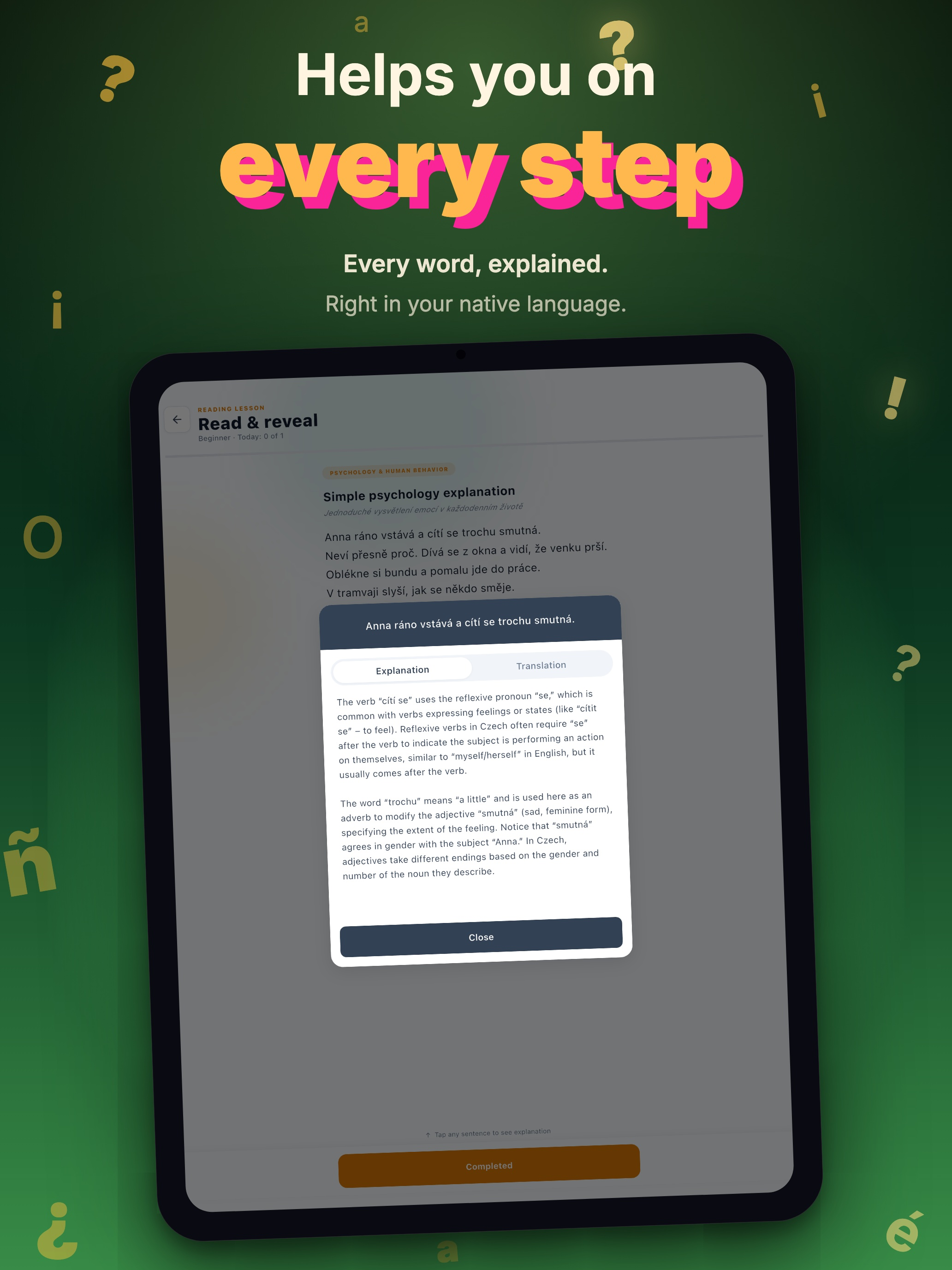 Erla: Learn Czech with AI