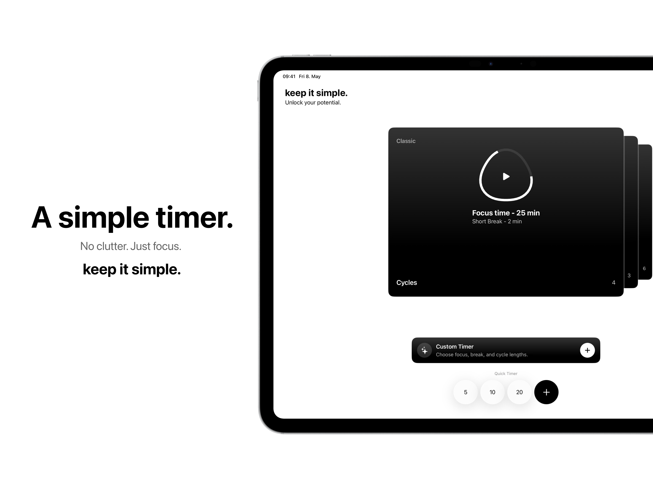 keep it simple. Focus Timer