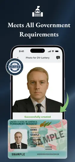 Скриншот DV Lottery 2027 – Photo Editor на iPhone 4