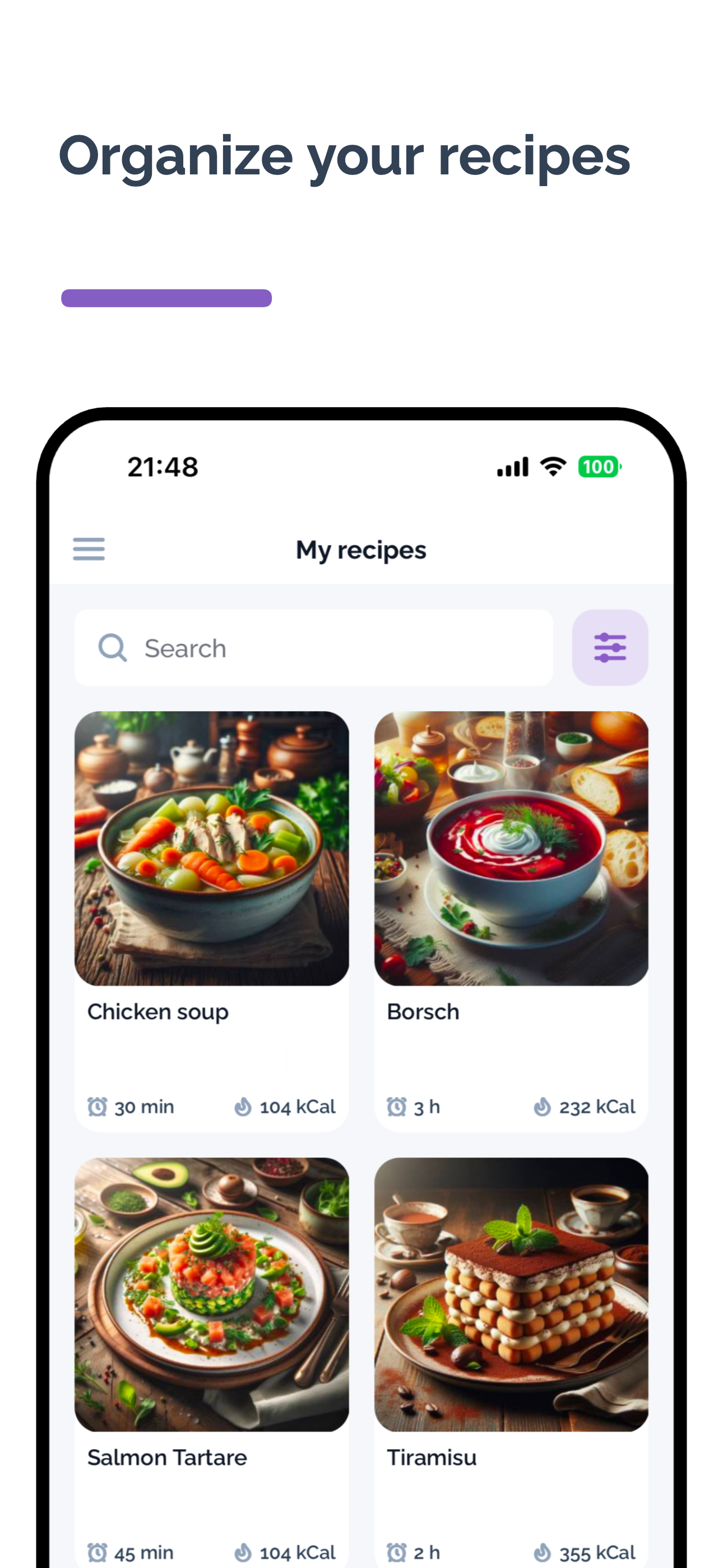 Foodarus - My recipes calories