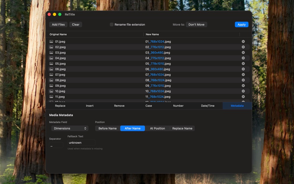 #5. ReTitle (macOS) Podle: Nicholas Fay