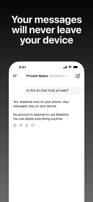 Maskline — Private AI Chat screenshot 3
