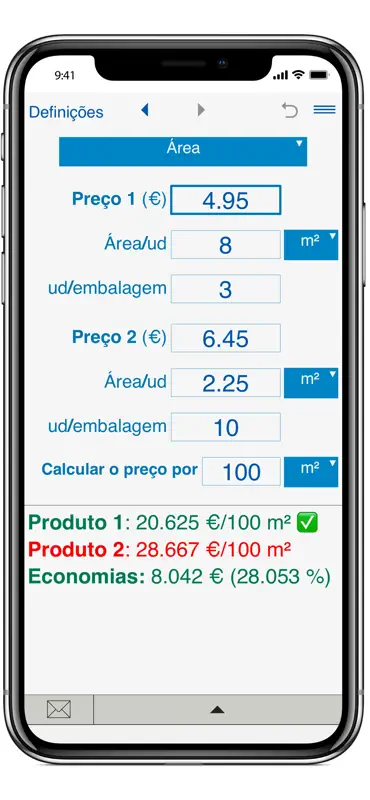 Calculadora de preço unitário screenshot 5 of 8