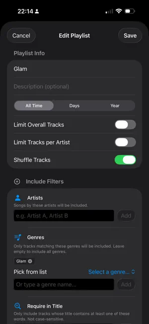 Track Tailor screenshot 2