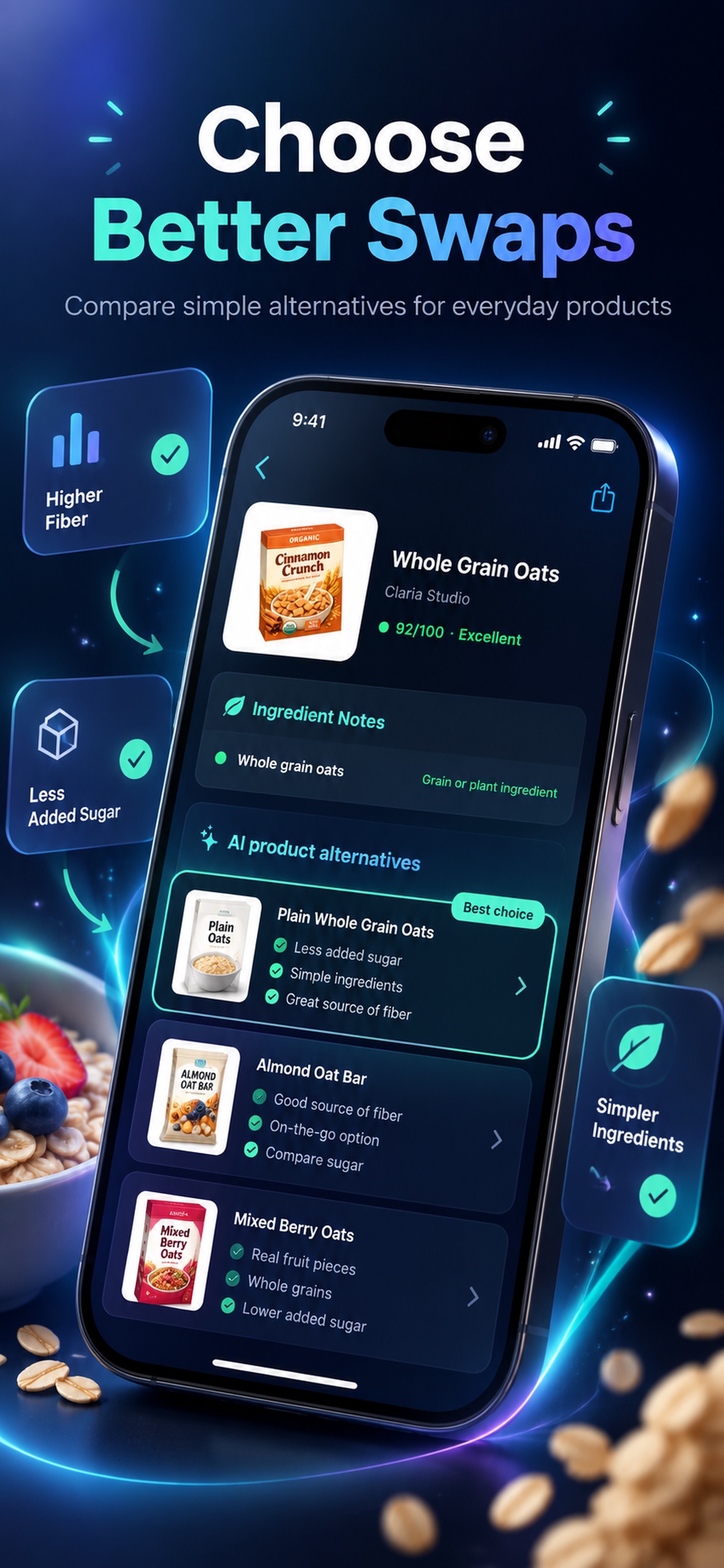 Screenshot 1 of Claria: Food Label AI