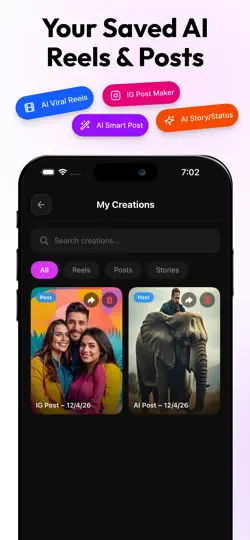 Screenshot von Ai Reels Maker For Instagram auf dem iPhone 4