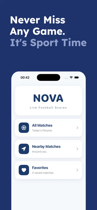 Nova - Live Sports Scores screenshot 1 of 9