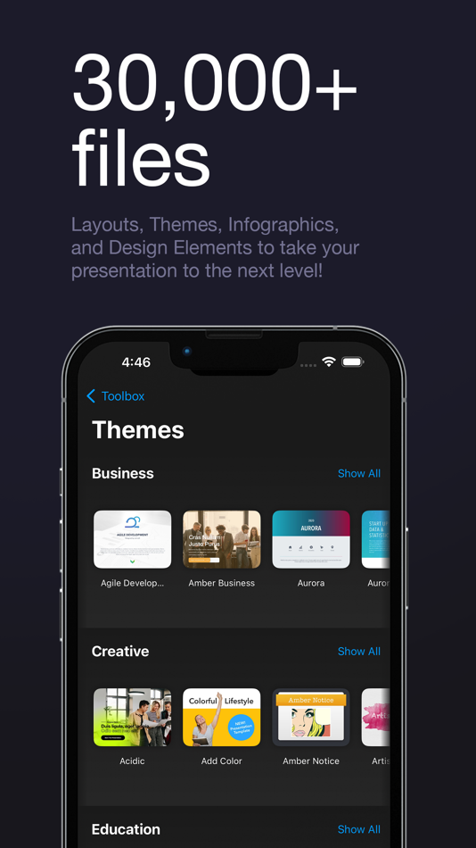 #1. Toolbox for Keynote: Templates (macOS) Bởi: Jumsoft