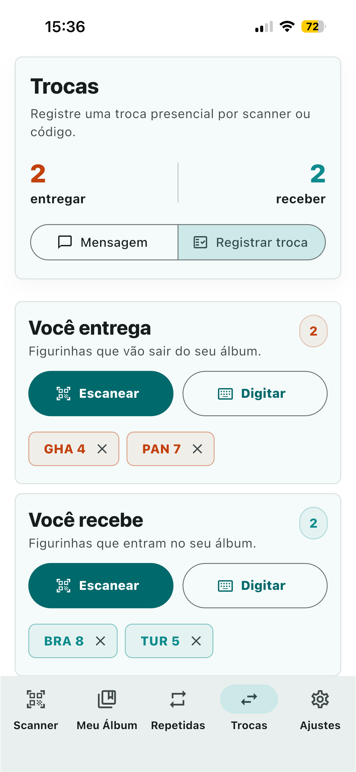 Scanner de Figurinhas