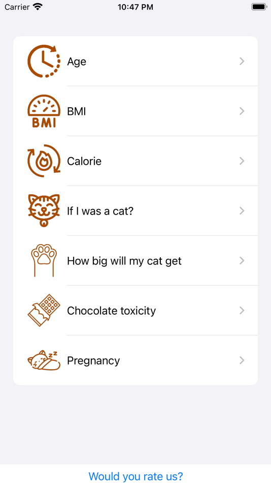 #1. Cat health & body condition (iOS) 由: Vladislav Zhirnov
