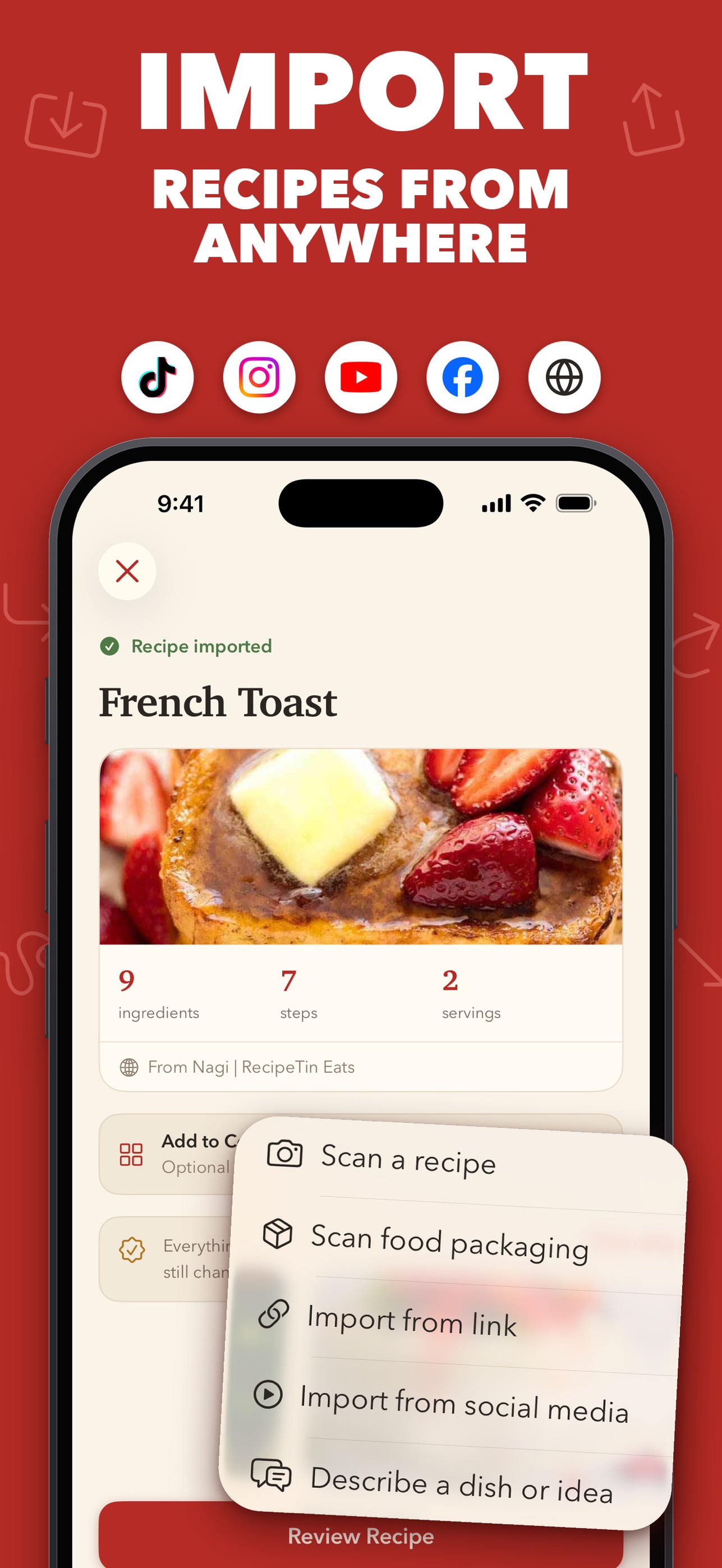 Screenshot 2 of Recipe Keeper - FlavorDraft