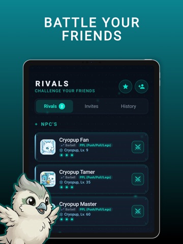Gymal: Gym Logs & Workout RPG iPad screenshot