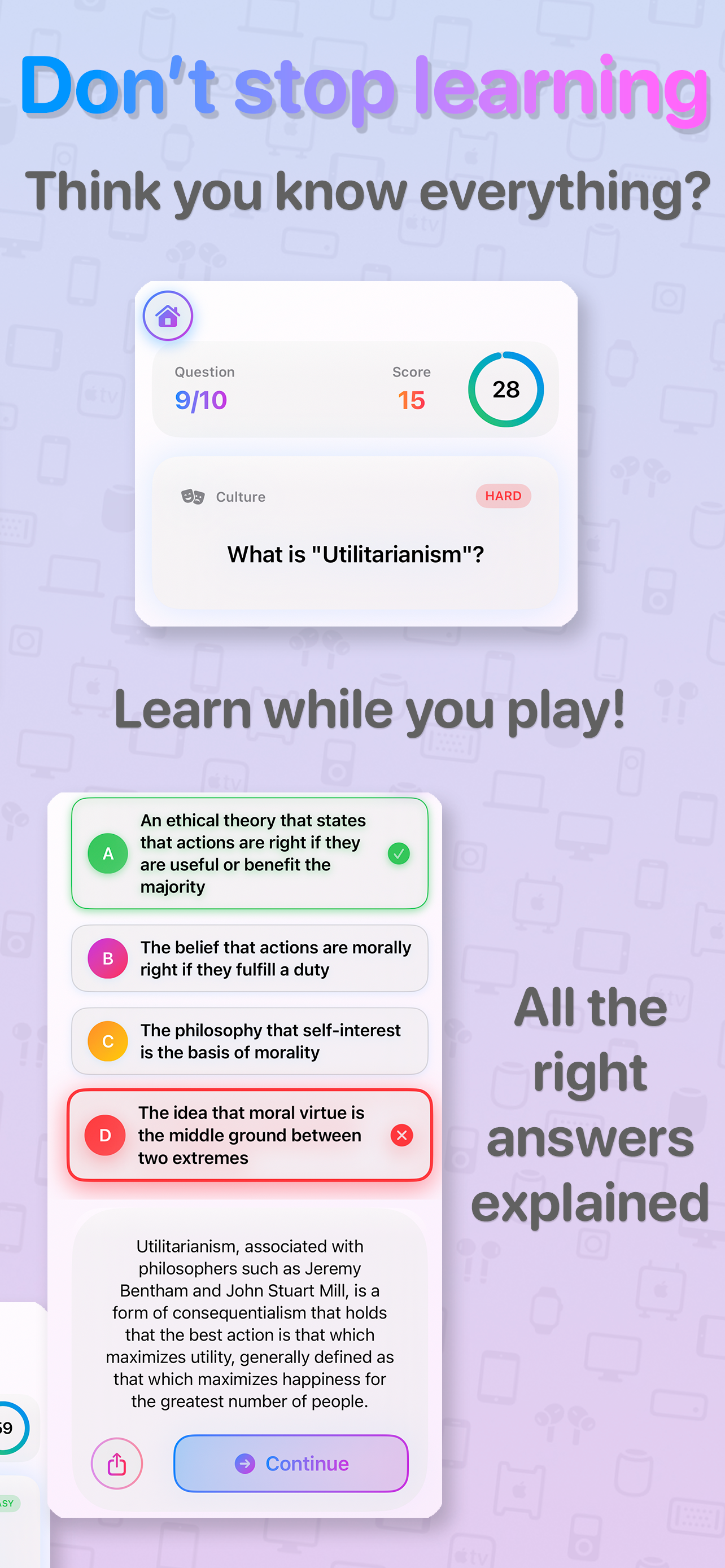 Brain Quiz: Trivia Party Game
