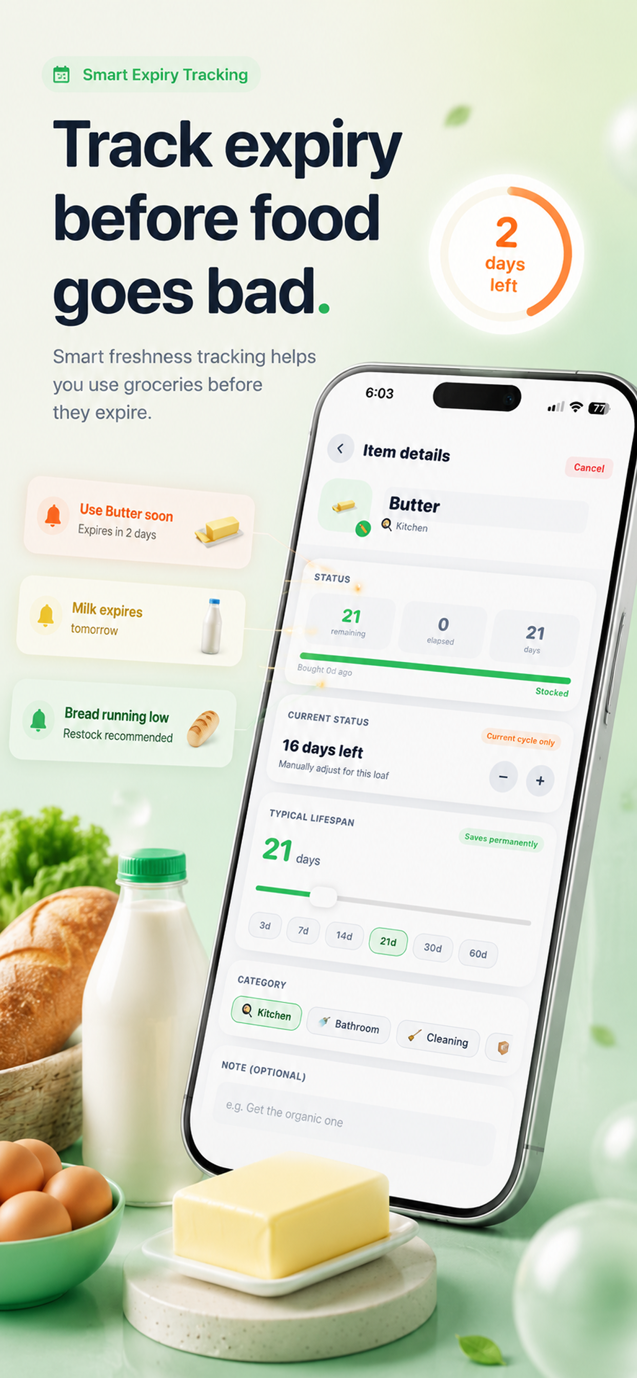 Grocery Reminder & Pantry List