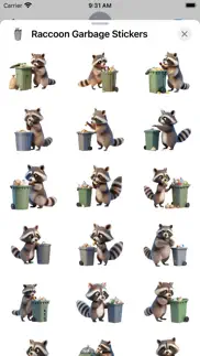 raccoon garbage stickers iphone screenshot 1