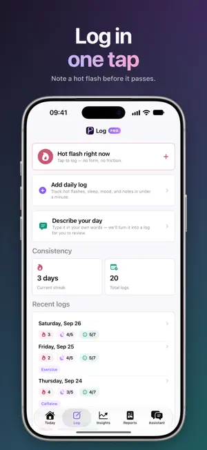 Pausa: Menopause Tracker screenshot 3