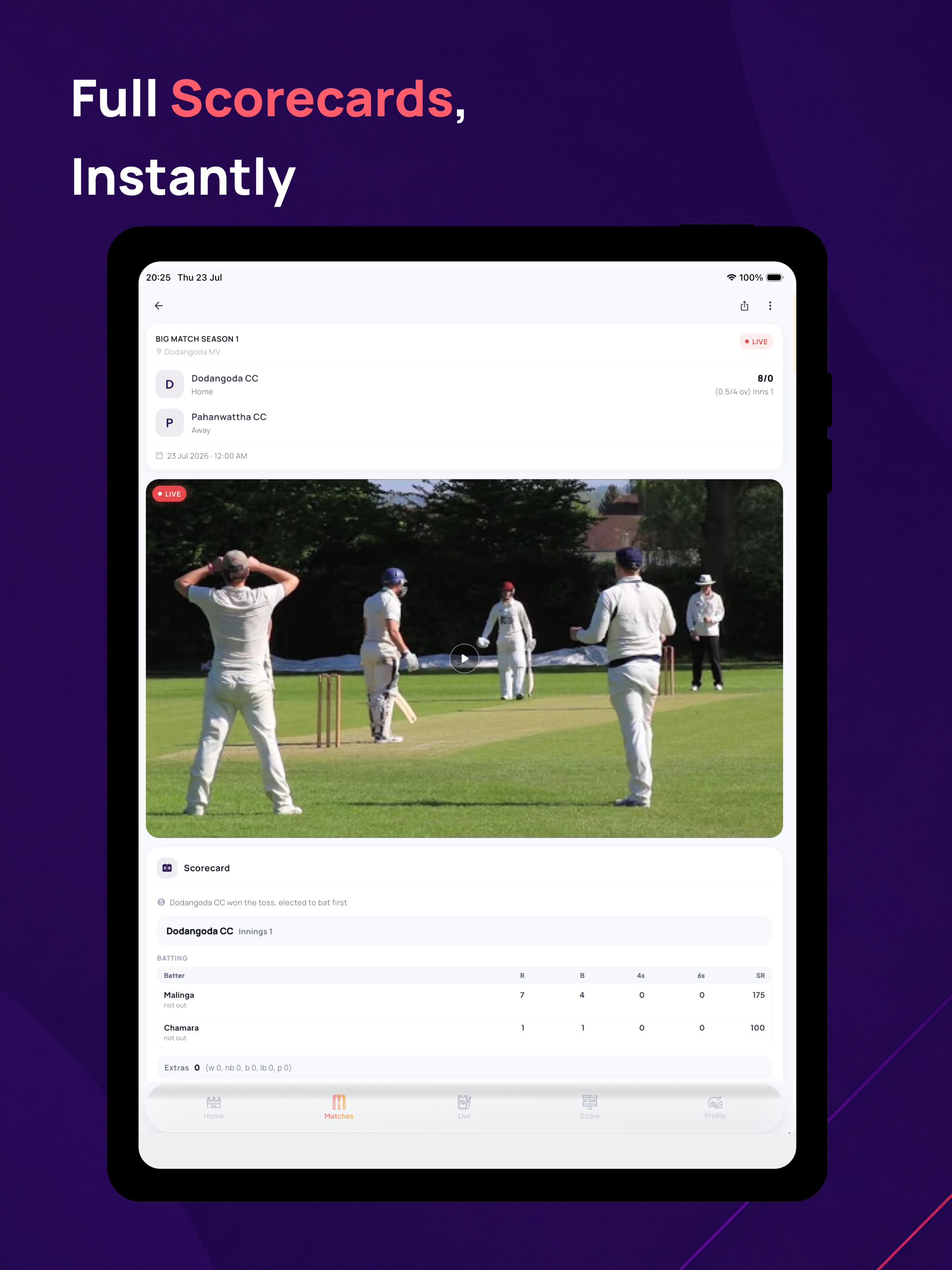 SnickCam: Cricket Scorer screenshot 11