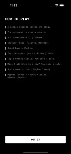 Captura de pantalla de GLITCH. en iPhone 2