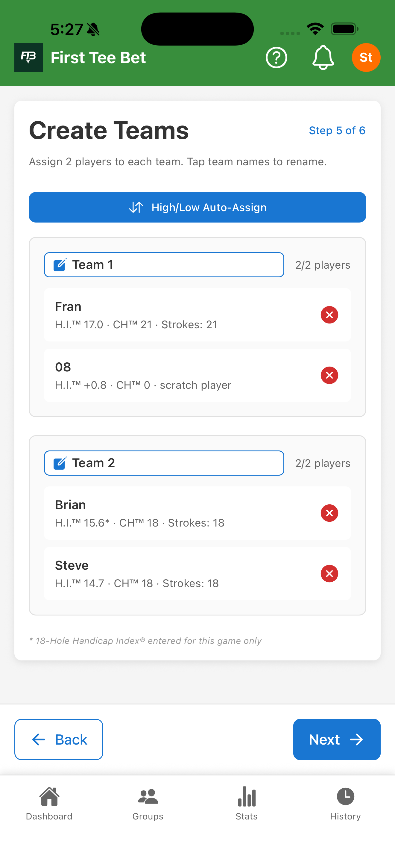First Tee Bet screenshot 4