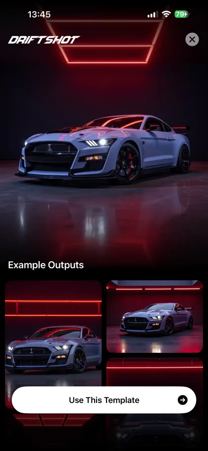 Screenshot 5 von 6 zu Driftshot - AI Car Photography