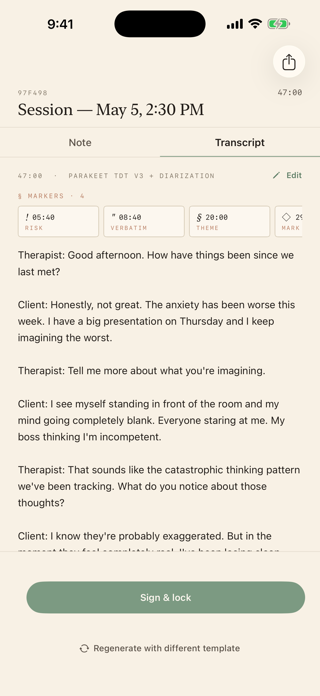 Bryl - Therapy Notes & Scribe Screenshot 3 of 10