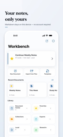 MDQuill Markdown Editor Screenshot 1 of 5