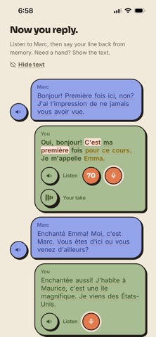 Vosa Learning iPhone screenshot