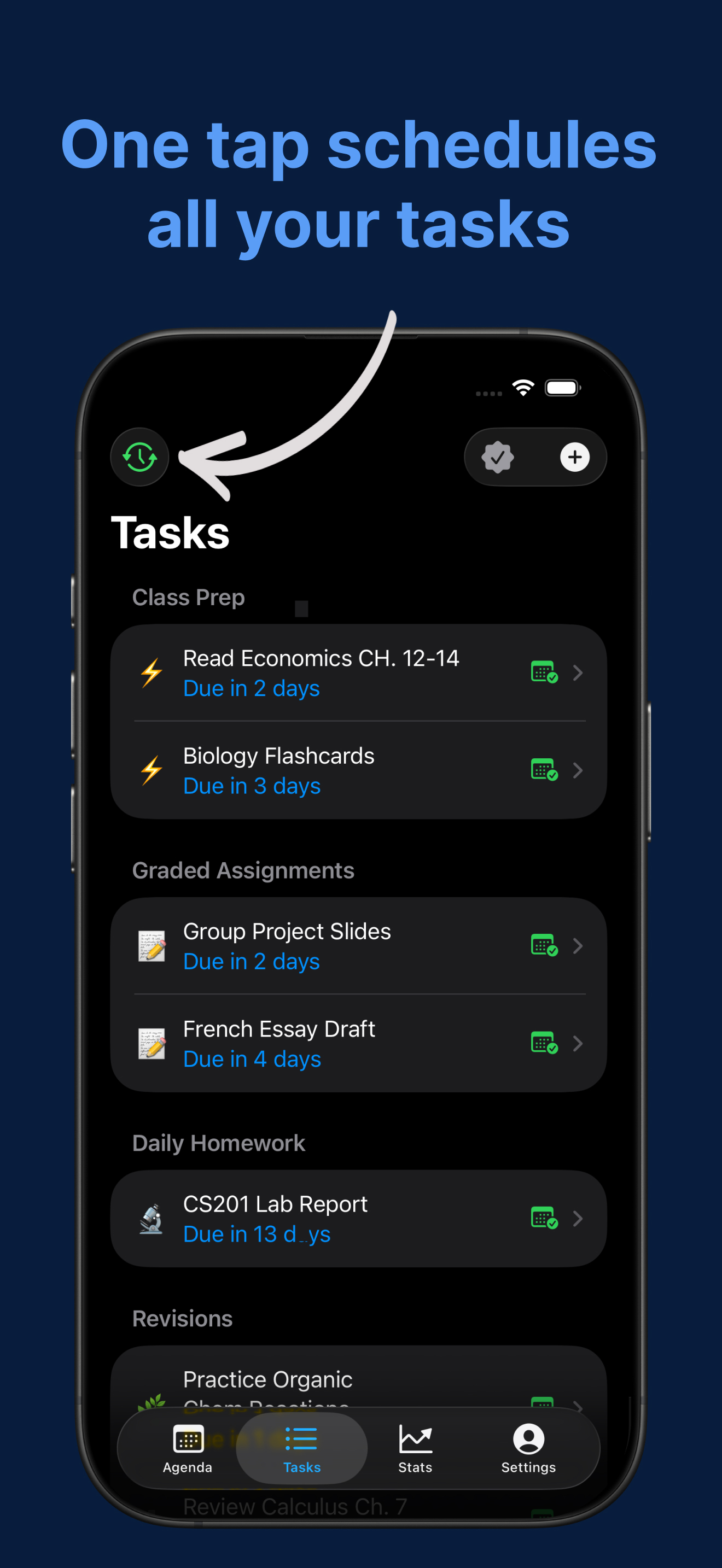 Study Planner: Auto Schedule