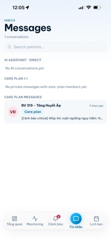 TeleCare Clinician screenshot