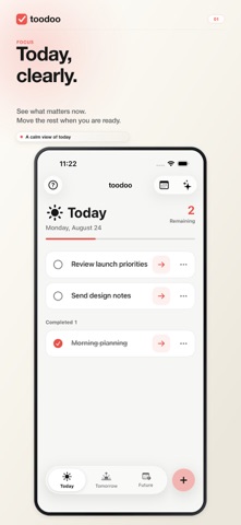 toodoo: Today & Tomorrow Screenshot 1 of 5