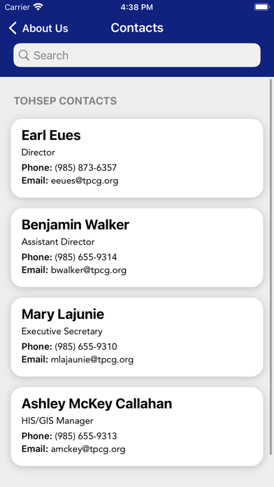 Terrebonne Parish OHSEP Screenshot