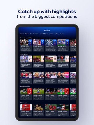 Sky Sports iPad screenshot 8