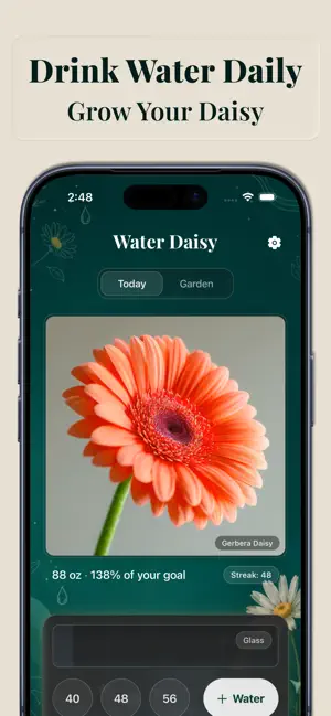 Water Daisy: Water Tracker screenshot 1