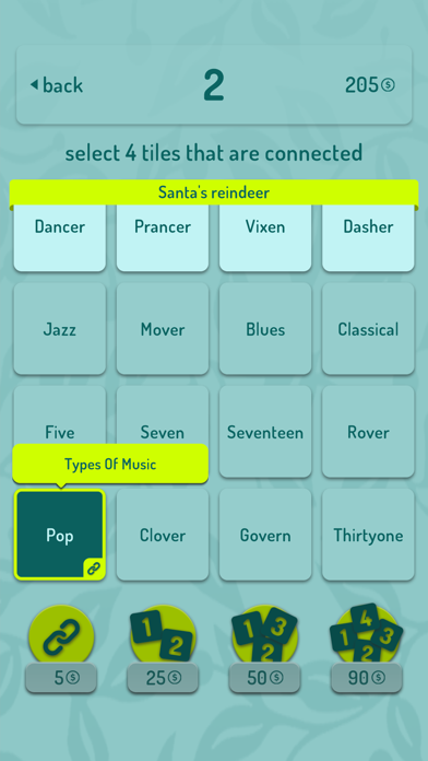 Select 4 Words Screenshot