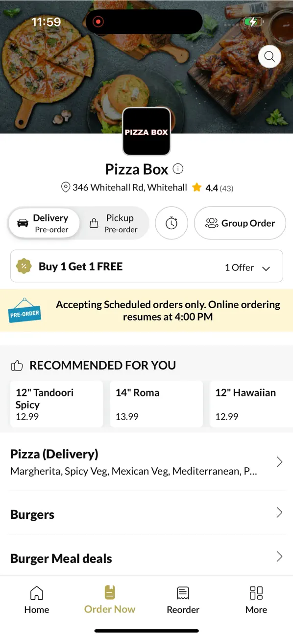 Screenshot #2 pour Pizza Box Whitehall