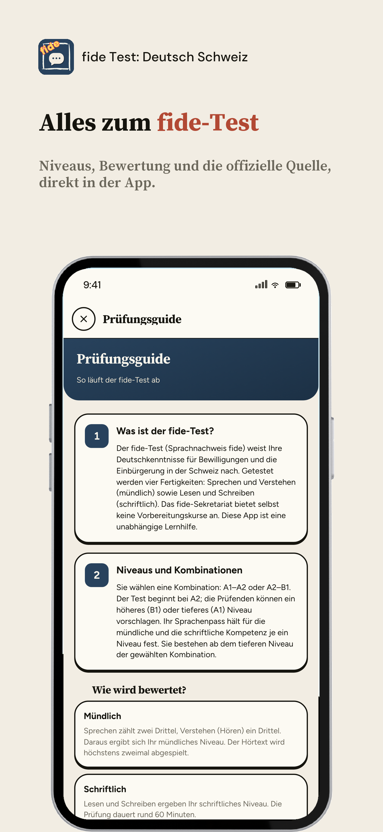 fide Test: Deutsch Schweiz screenshot 8