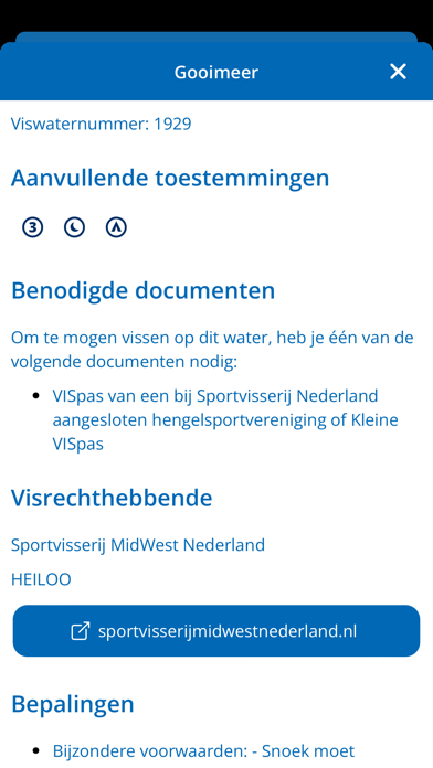 VISplanner iPhone app afbeelding 4