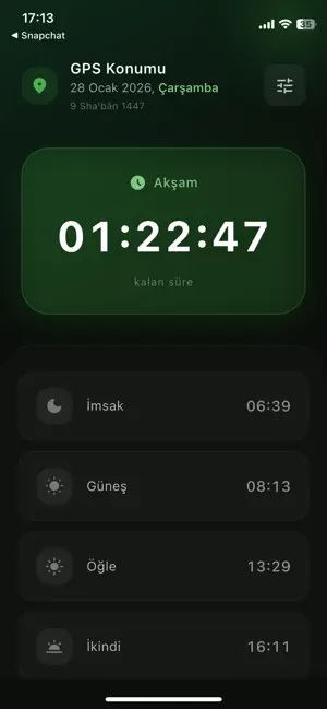 NamazVakti Takip screenshot 1