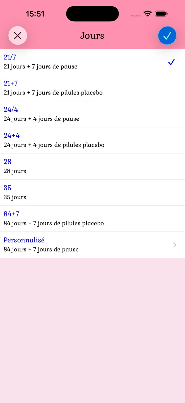 Screenshot #3 pour Pilule Contraceptive. Rappel