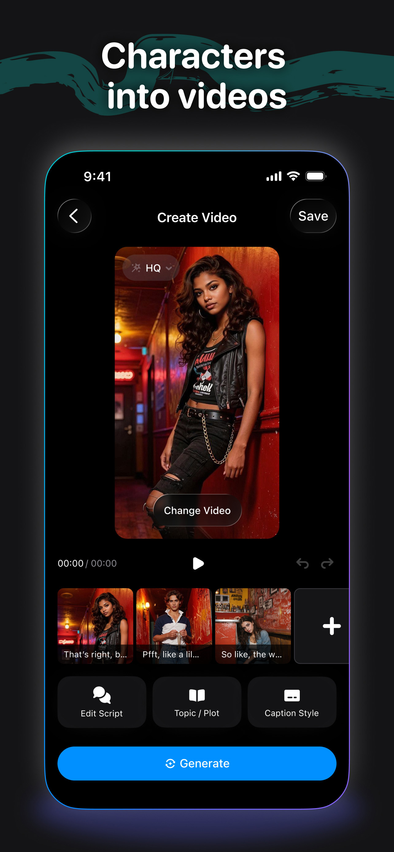 Cantina: AI Video & Characters screenshot 2