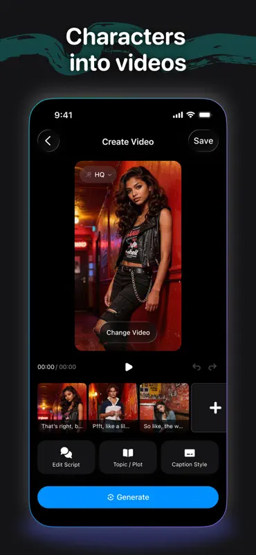 Cantina: AI Video & Characters screenshot 2 of 5