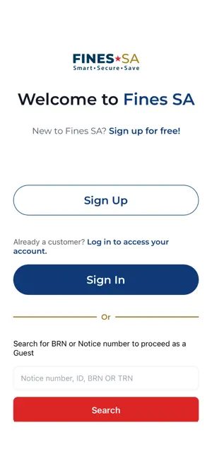 Fines SA iPhone screenshot 2