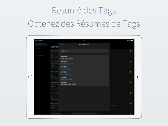 Screenshot #5 pour Journal Rapide - avec tags