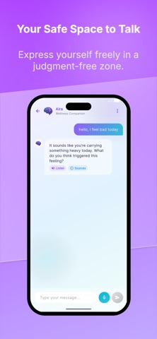 Aira: AI Wellness Chat screenshot