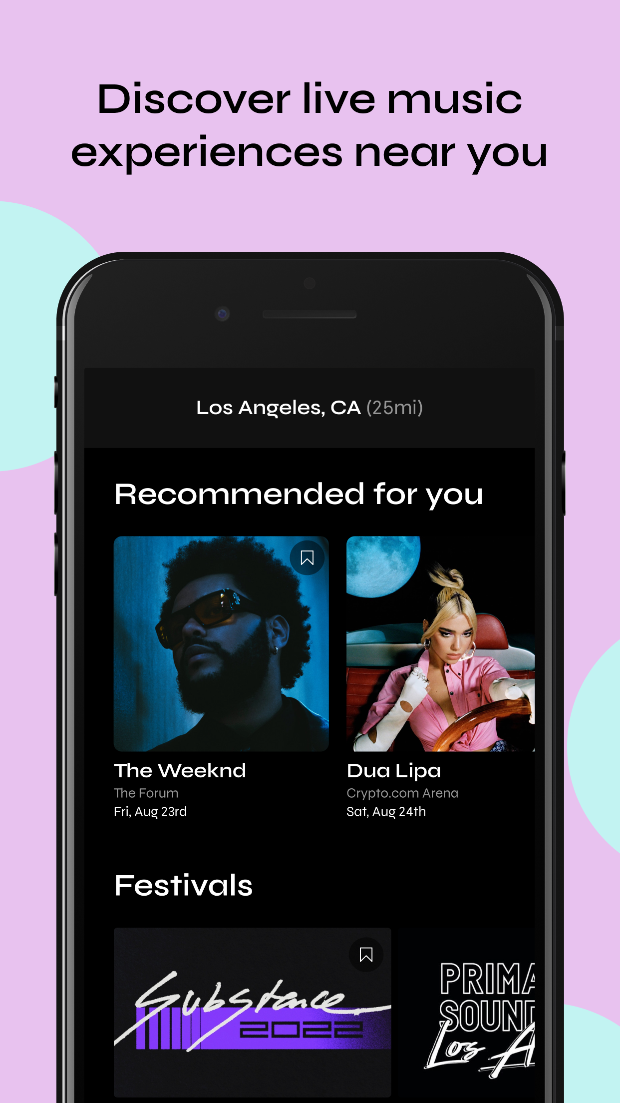 Bandsintown Concerts screenshot 2