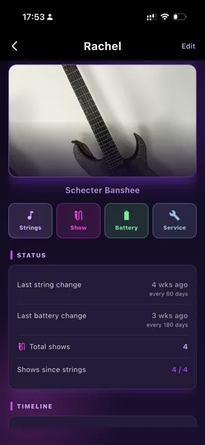 My Guitar Log screenshot 2