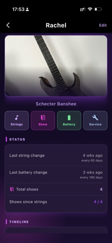 My Guitar Log Screenshot 2 of 5